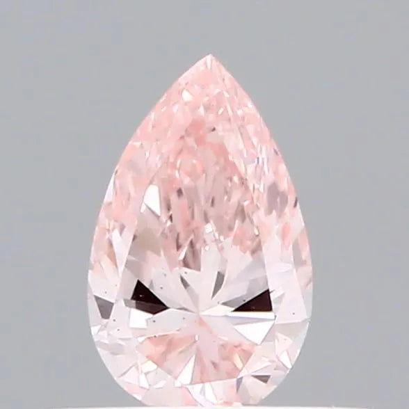 0.30ct Pear Lab Grown Diamond (Colour Fancy Intense Pink, Clarity VS2, IGI Certified)