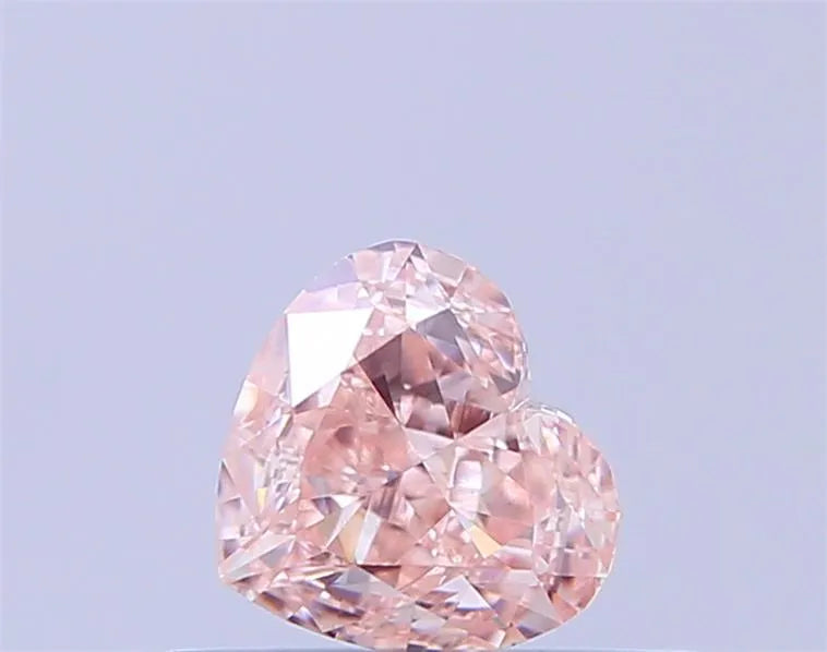 0.44ct Heart Lab Grown Diamond (Colour Fancy Light Brown Pink, Clarity VS1, IGI Certified)