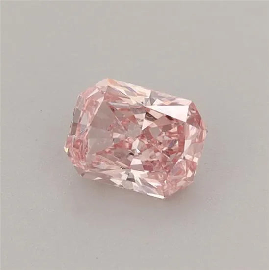 0.50ct Radiant Lab Grown Diamond (Colour Fancy Vivid Pink, Clarity VVS1, IGI Certified)