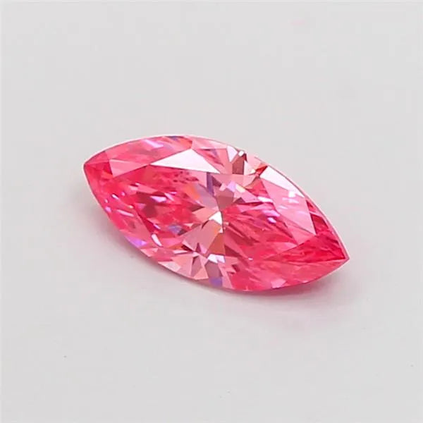 0.51ct Marquise Lab Grown Diamond (Colour Fancy Vivid Pink, Clarity VS2, IGI Certified)