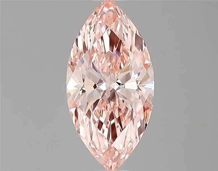 0.71ct Marquise Lab Grown Diamond (Colour Fancy Vivid Pink, Clarity VVS2, IGI Certified)