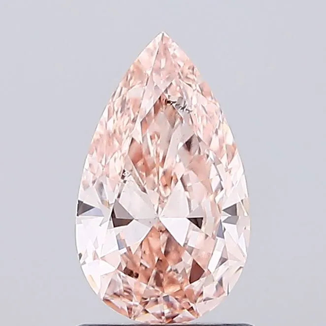 1.00ct Pear Lab Grown Diamond (Colour Fancy Brown Pink, Clarity SI1, IGI Certified)