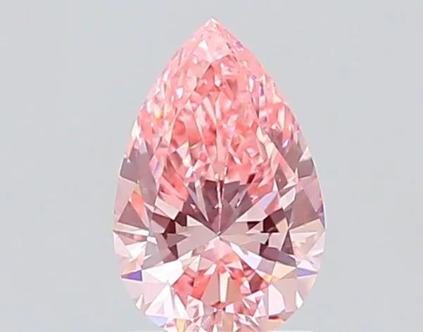 1.00ct Pear Lab Grown Diamond (Colour Fancy Vivid Pink, Clarity VS2, IGI Certified)