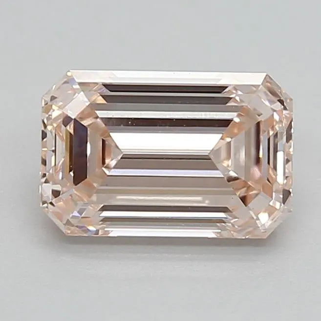 1.03ct Emerald Lab Grown Diamond (Colour Fancy Brownish Pink, Clarity VS1, IGI Certified)