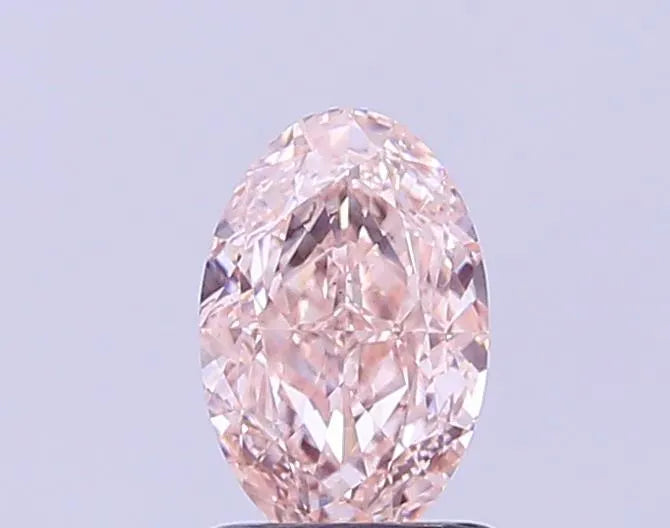 1.08ct Oval Lab Grown Diamond (Colour Fancy Brownish Pink, Clarity VS1, IGI Certified)