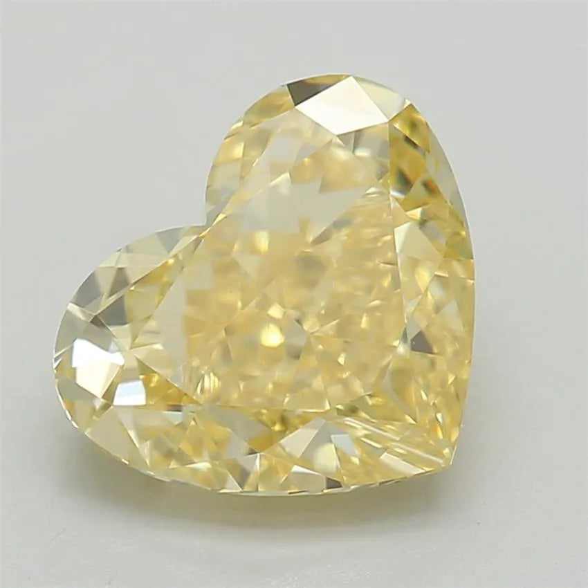 1.26ct Heart Lab Grown Diamond (Colour Fancy Vivid Yellow, Clarity VVS2, IGI Certified)