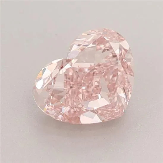 1.36ct Heart Lab Grown Diamond (Colour Fancy Intense Pink, Clarity VS2, IGI Certified)