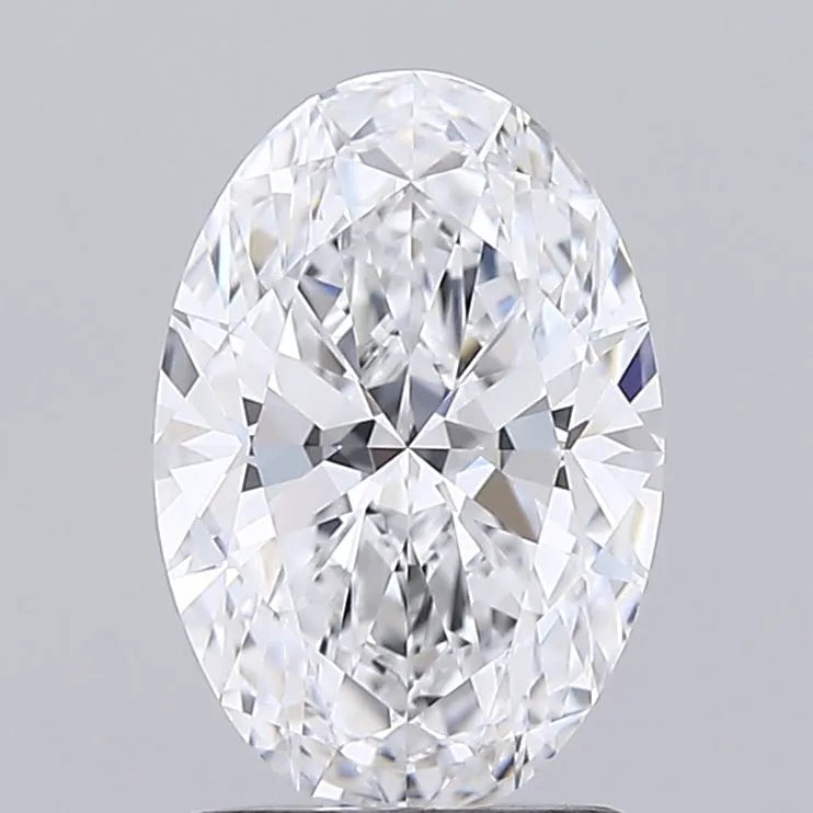 1.56ct Oval Lab Grown Diamond (Colour D, Clarity IF, Cut EX, IGI Certified)