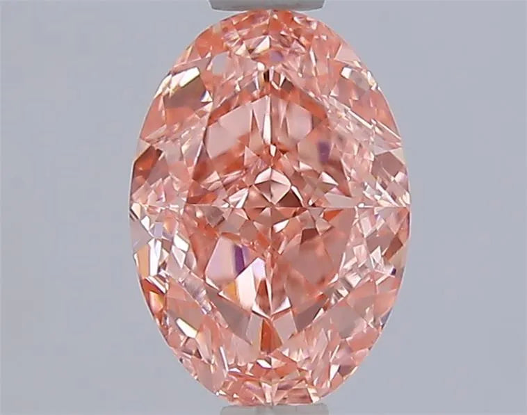 1.59ct Oval Lab Grown Diamond (Colour Fancy Vivid Pink, Clarity VVS2, IGI Certified)