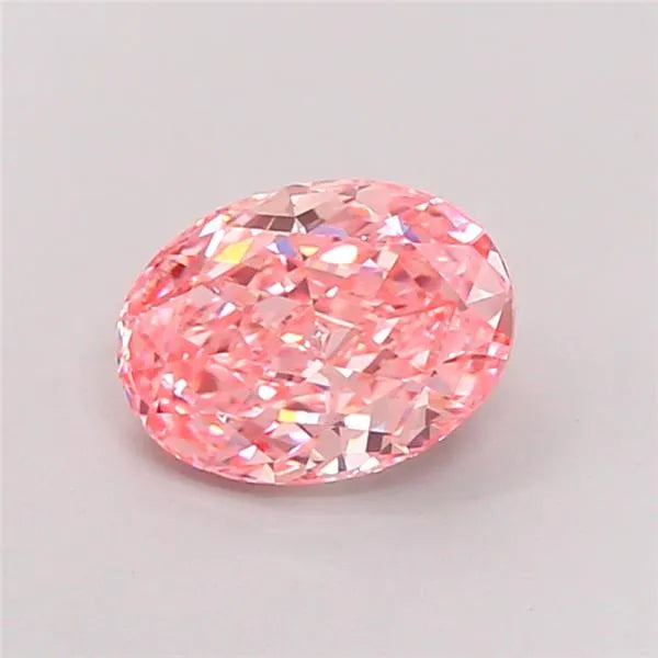 1.61ct Oval Lab Grown Diamond (Colour Fancy Vivid Pink, Clarity VVS2, IGI Certified)