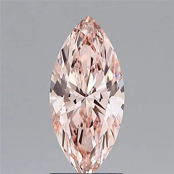 1.66ct Marquise Lab Grown Diamond (Colour Fancy Light Pink Brown, Clarity VVS1, IGI Certified)
