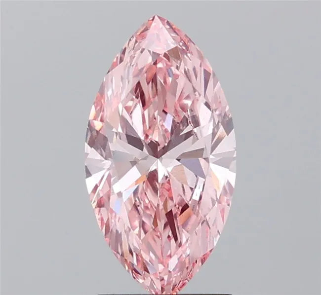1.99ct Marquise Lab Grown Diamond (Colour Fancy Vivid Pink, Clarity VS1, IGI Certified)