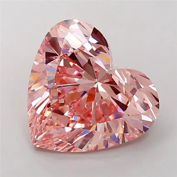 10.07ct Heart Lab Grown Diamond (Colour Fancy Vivid Pink, Clarity VS1, IGI Certified)