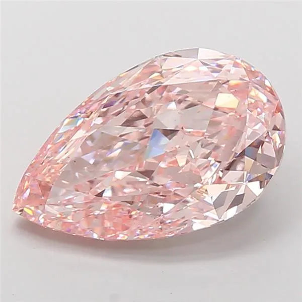 10.08ct Pear Lab Grown Diamond (Colour Fancy Intense Pink, Clarity VS2, IGI Certified)