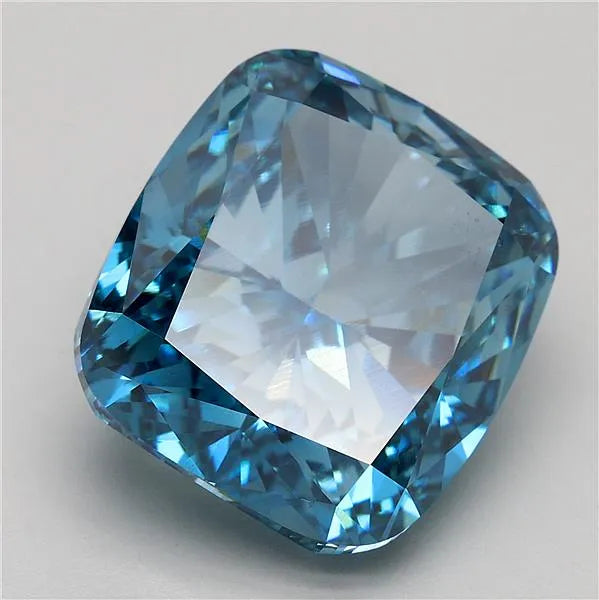 10.27ct Cushion modified Lab Grown Diamond (Colour Fancy Vivid Blue, Clarity VS2, IGI Certified)