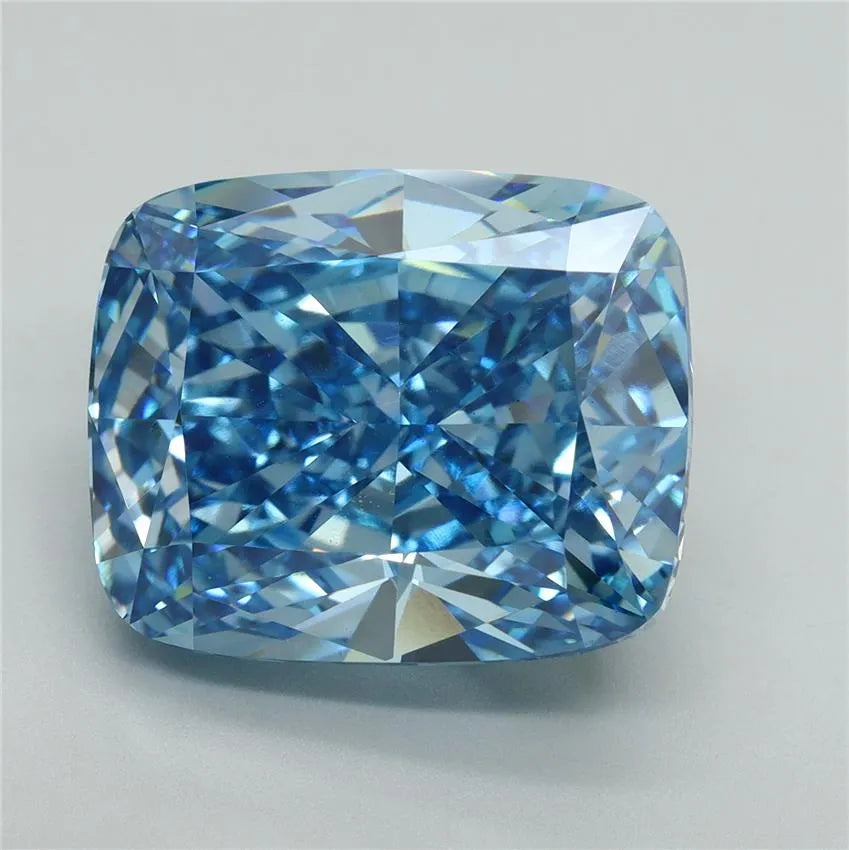 12.56ct Cushion modified Lab Grown Diamond (Colour Fancy Vivid Blue, Clarity VS1, IGI Certified)