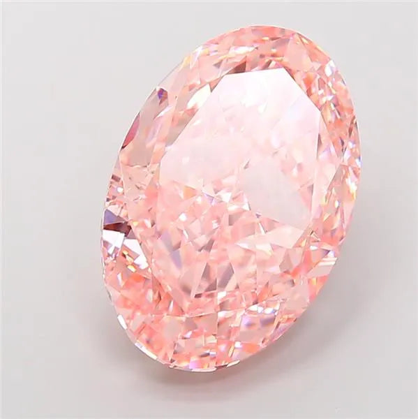 15.55ct Oval Lab Grown Diamond (Colour Fancy Vivid Pink, Clarity VVS2, IGI Certified)