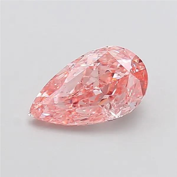 2.06ct Pear Lab Grown Diamond (Colour Fancy Vivid Pink, Clarity SI1, IGI Certified)