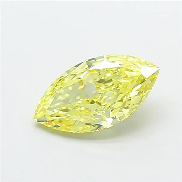 2.08ct Marquise Lab Grown Diamond (Colour Fancy Intense Yellow, Clarity VVS2, IGI Certified)