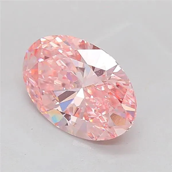 2.52ct Oval Lab Grown Diamond (Colour Fancy Vivid Pink, Clarity VS1, IGI Certified)