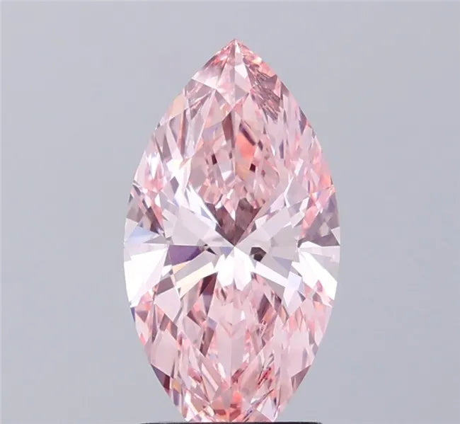 2.58ct Marquise Lab Grown Diamond (Colour Fancy Vivid Pink, Clarity VVS2, IGI Certified)
