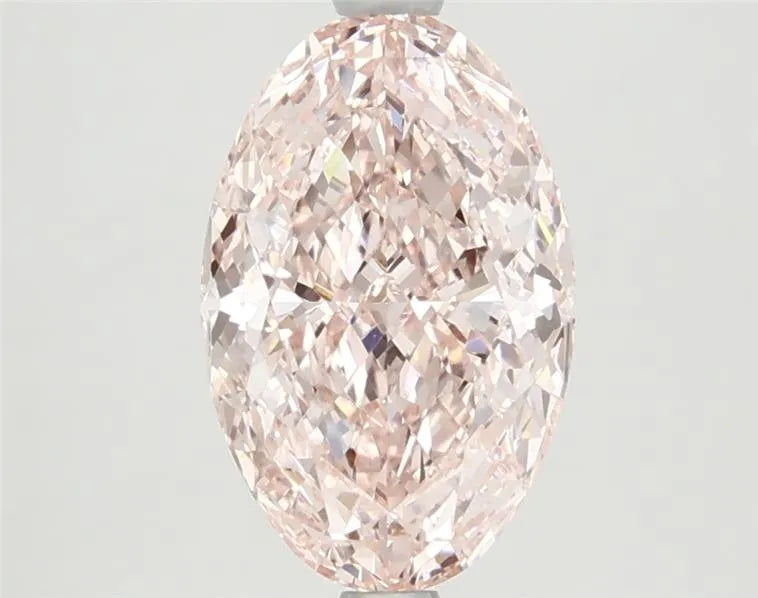 2.68ct Oval Lab Grown Diamond (Colour Fancy Vivid Pink, Clarity VVS2, IGI Certified)