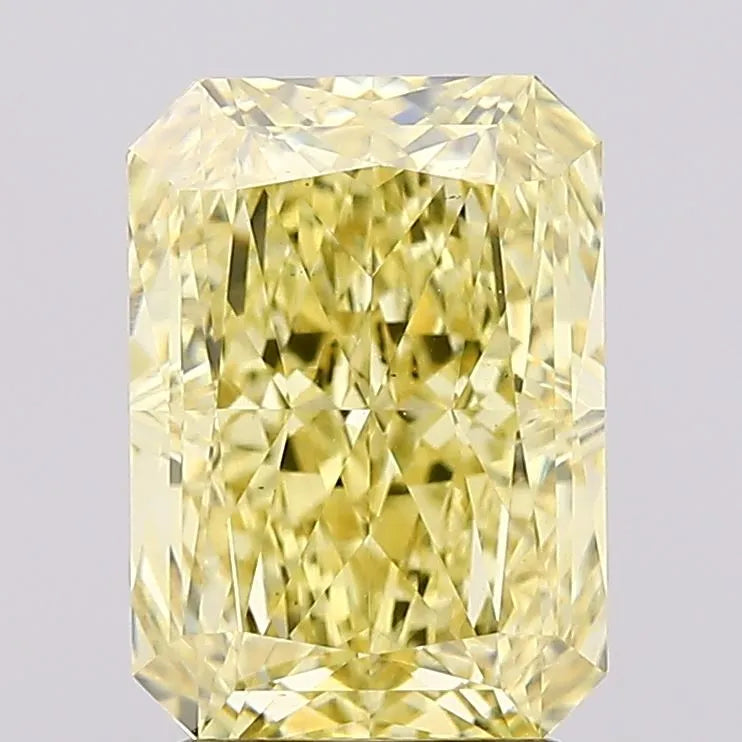 2.97ct Radiant Lab Grown Diamond (Colour Fancy Vivid Yellow, Clarity VS2, IGI Certified)