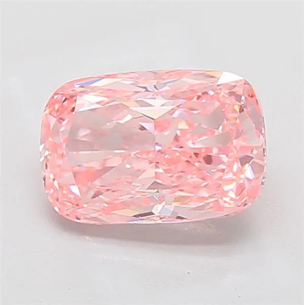 3.01ct Cushion modified Lab Grown Diamond (Colour Fancy Vivid Pink, Clarity VS1, IGI Certified)