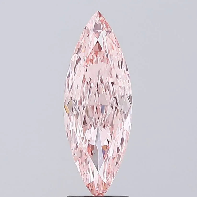 3.01ct Marquise Lab Grown Diamond (Colour Fancy Vivid Pink, Clarity VS1, IGI Certified)