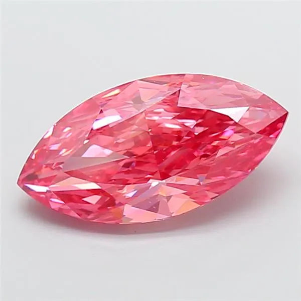 3.01ct Marquise Lab Grown Diamond (Colour Fancy Vivid Pink, Clarity VS2, IGI Certified)