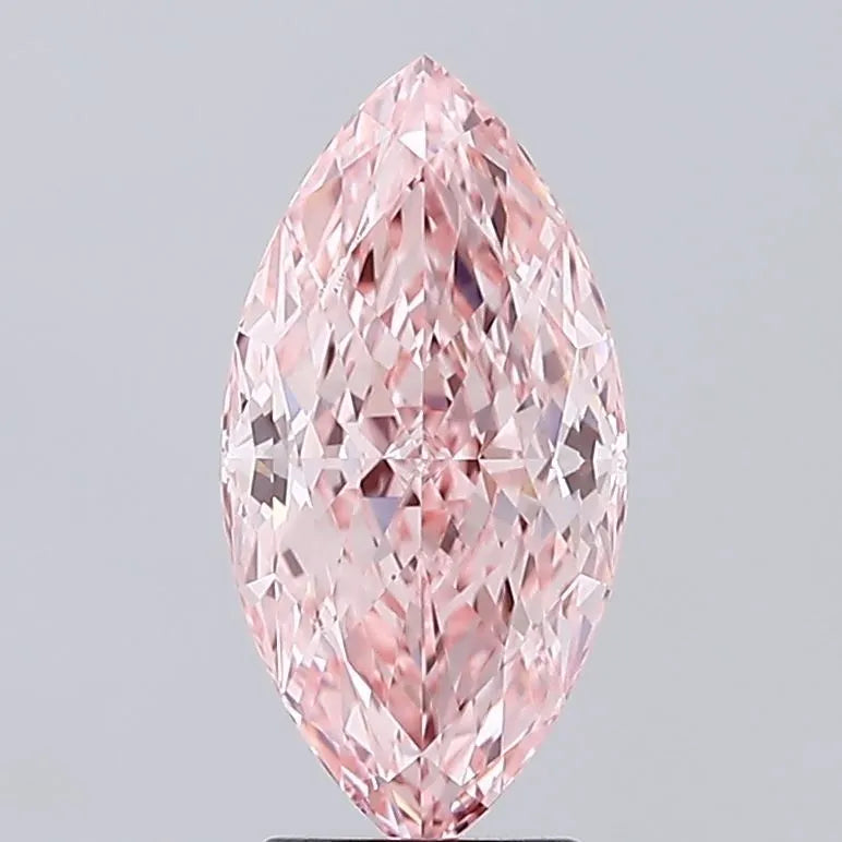 3.01ct Marquise Lab Grown Diamond (Colour Fancy Vivid Pink, Clarity VVS2, IGI Certified)