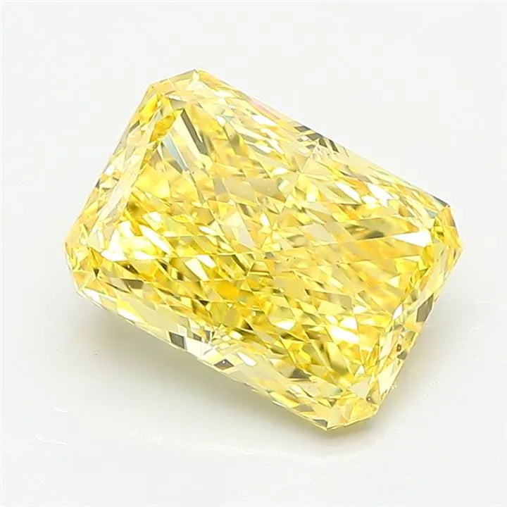 3.01ct Radiant Lab Grown Diamond (Colour Fancy Vivid Yellow, Clarity VS1, IGI Certified)