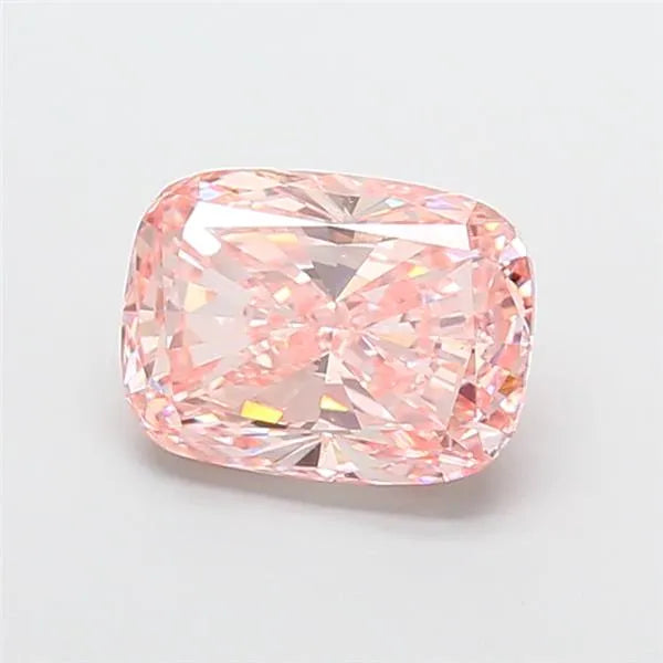 3.02ct Cushion modified Lab Grown Diamond (Colour Fancy Vivid Pink, Clarity VS2, IGI Certified)