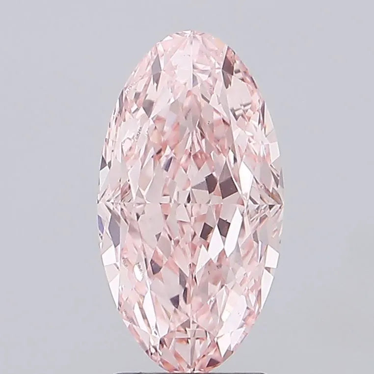 3.04ct Oval Lab Grown Diamond (Colour Fancy Intense Pink, Clarity VS1, IGI Certified)
