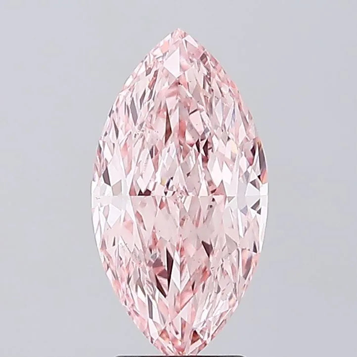 3.07ct Marquise Lab Grown Diamond (Colour Fancy Vivid Pink, Clarity VS1, IGI Certified)
