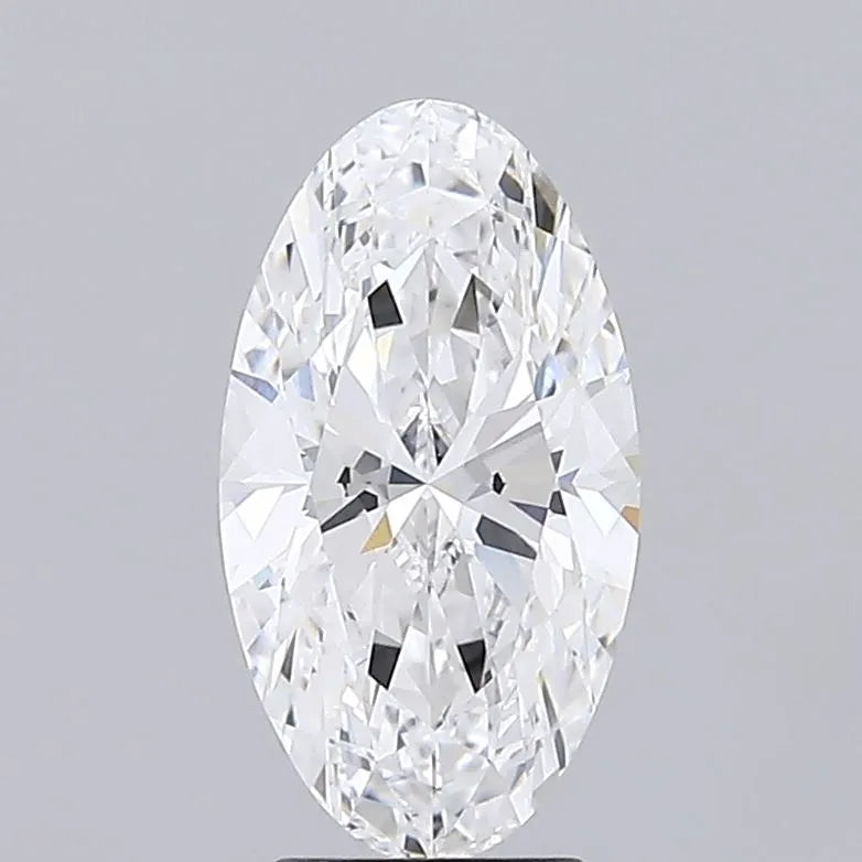 3.08ct Oval Lab Grown Diamond (Colour D, Clarity VVS2, IGI Certified)