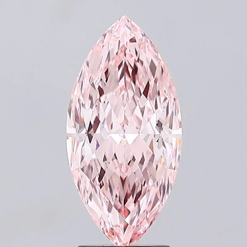 3.13ct Marquise Lab Grown Diamond (Colour Fancy Vivid Pink, Clarity VVS2, IGI Certified)