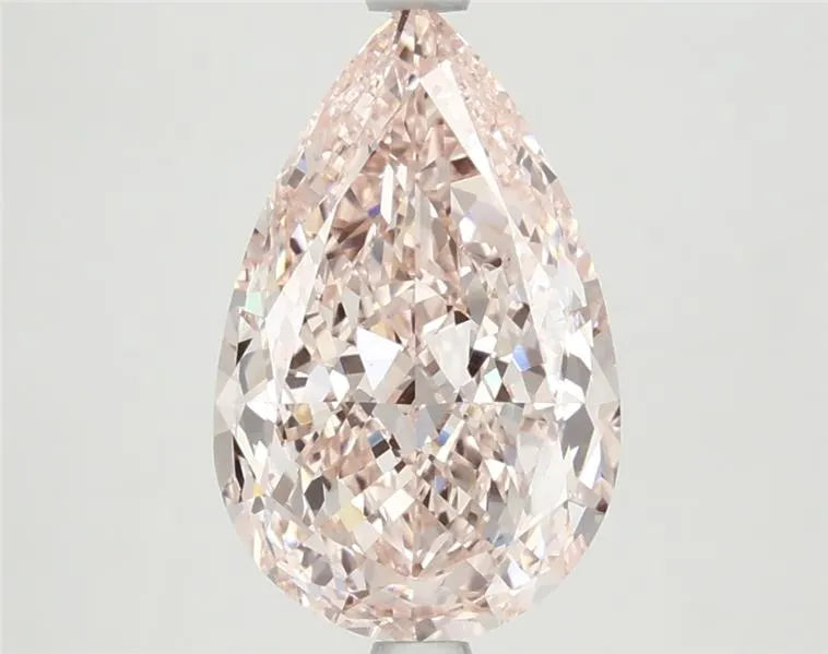 3.14ct Pear Lab Grown Diamond (Colour Fancy Intense Pink, Clarity VVS2, IGI Certified)