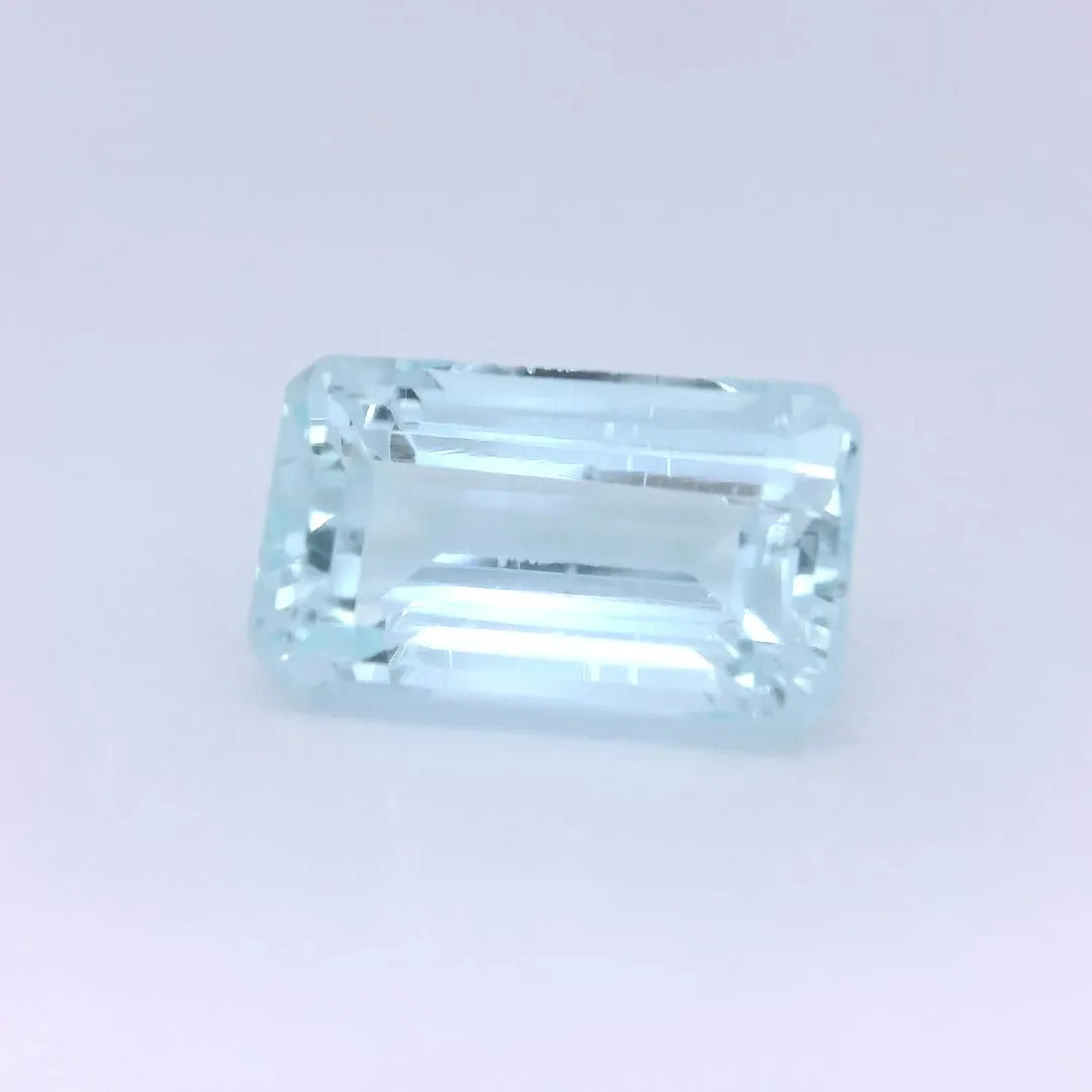 3.16ct Emerald Natural Aquamarine (Colour Blue, Clarity Eye Clean, Cut Faceted)