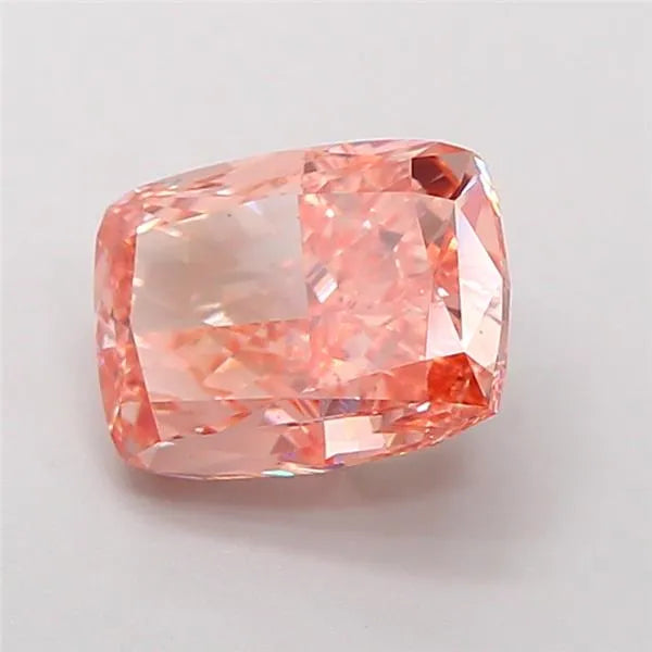 3.39ct Cushion modified Lab Grown Diamond (Colour Fancy Vivid Brownish Orange, Clarity VS1, IGI Certified)