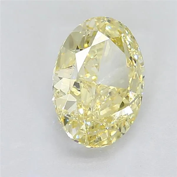 3.50ct Oval Lab Grown Diamond (Colour Fancy Intense Yellow, Clarity VS1, IGI Certified)