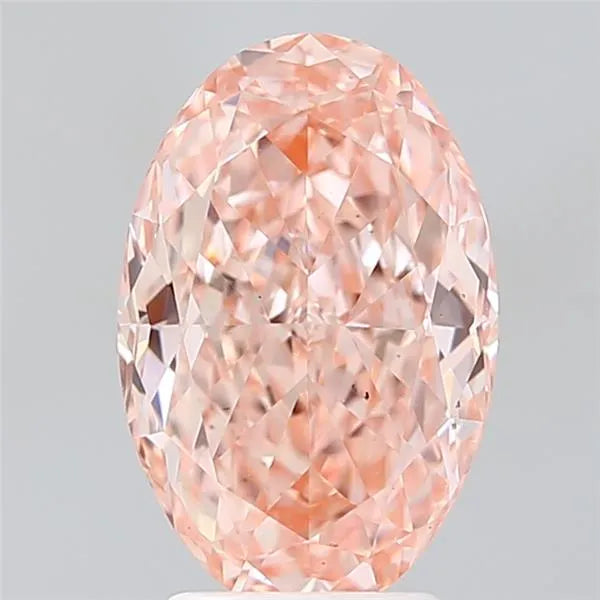 3.50ct Oval Lab Grown Diamond (Colour Fancy Vivid Pink, Clarity VS2, IGI Certified)