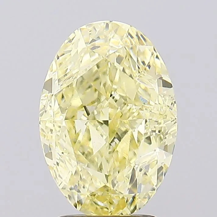 3.50ct Oval Lab Grown Diamond (Colour Fancy Yellow, Clarity VVS2, IGI Certified)