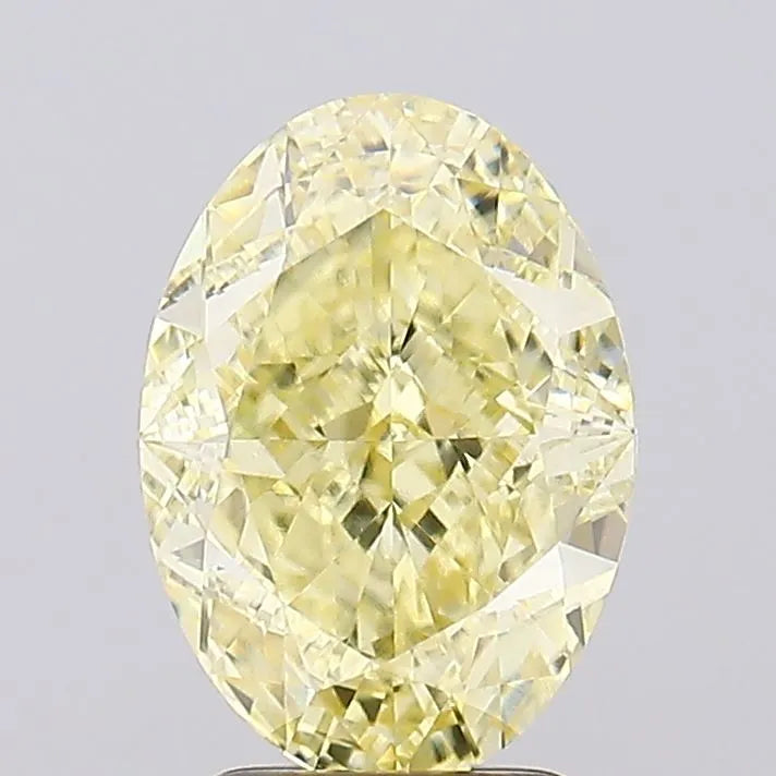 3.51ct Oval Lab Grown Diamond (Colour Fancy Yellow, Clarity VVS2, IGI Certified)