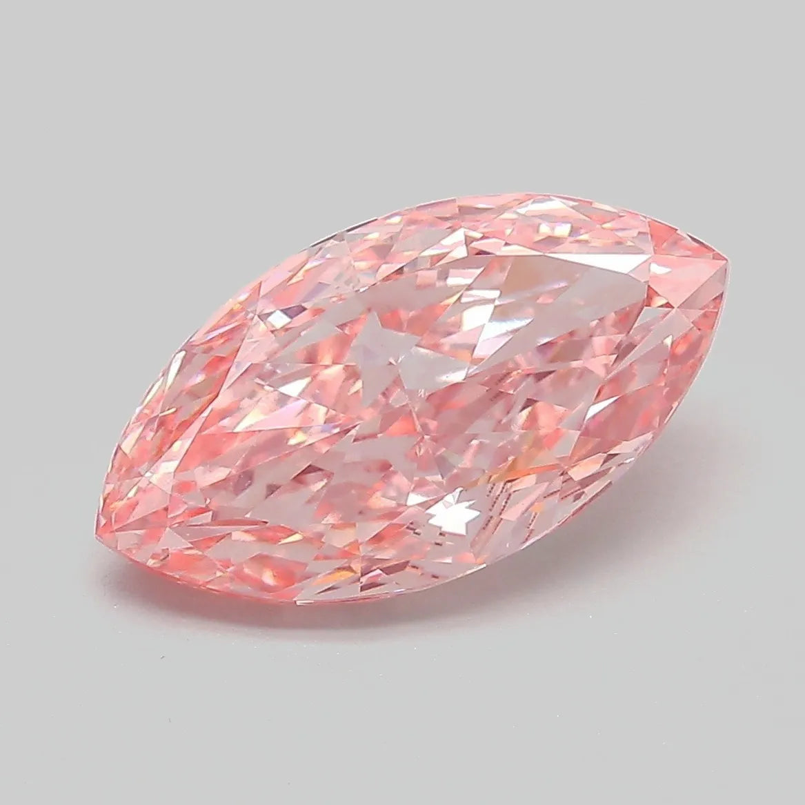 3.52ct Marquise Lab Grown Diamond (Colour Fancy Vivid Pink, Clarity VVS2, IGI Certified)