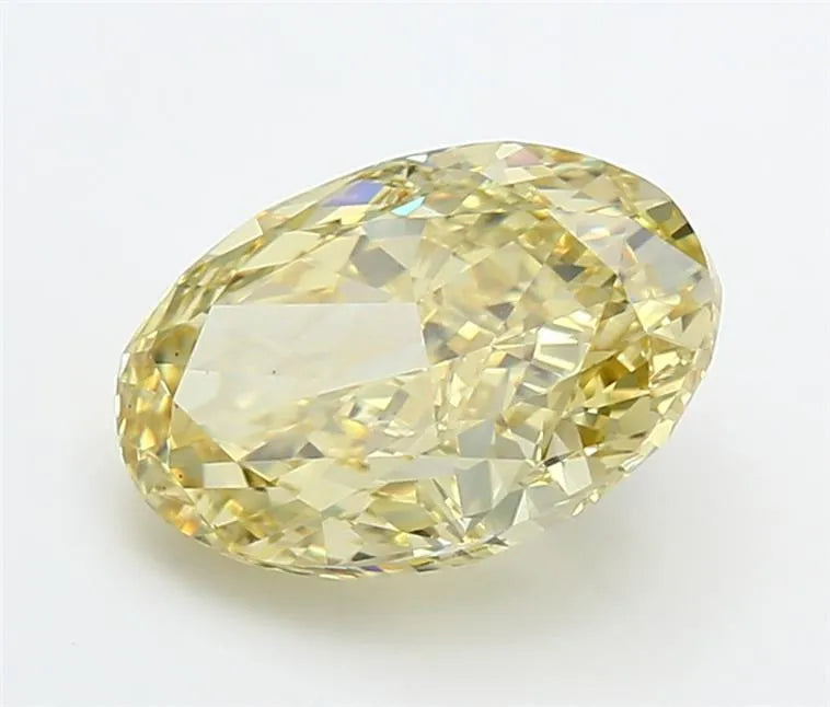 3.54ct Oval Lab Grown Diamond (Colour Fancy Intense Yellow, Clarity VS1, IGI Certified)
