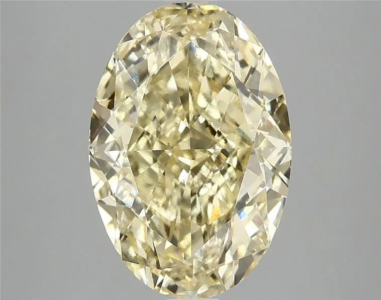 3.99ct Oval Lab Grown Diamond (Colour Fancy Intense Yellow, Clarity VS1, IGI Certified)