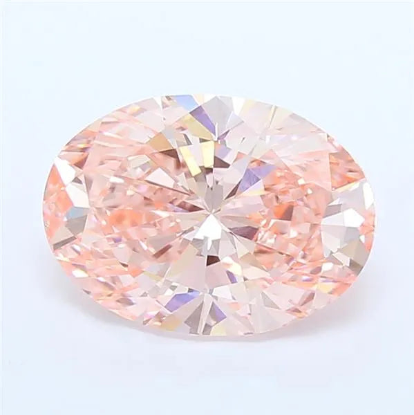 3.99ct Oval Lab Grown Diamond (Colour Fancy Vivid Pink, Clarity VS1, IGI Certified)