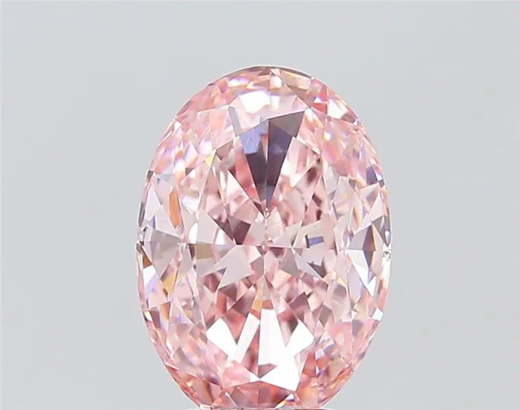 4.02ct Oval Lab Grown Diamond (Colour Fancy Intense Pink, Clarity VS1, IGI Certified)