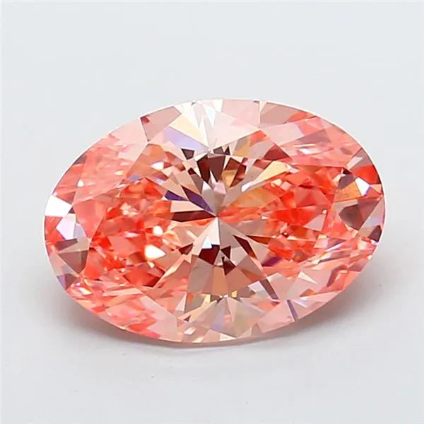 4.02ct Oval Lab Grown Diamond (Colour Fancy Vivid Pink, Clarity VS1, IGI Certified)